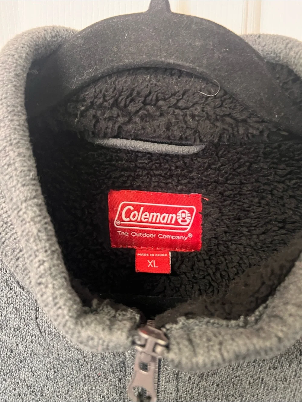 Coleman Men’s Full-Zip Heather Gray Fleece Jacket